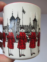 Load image into Gallery viewer, 1980s MIDWINTER POTTERY. Rare LONDON SCENES Mugs. Beefeaters at the Tower of London
