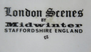 1980s MIDWINTER POTTERY. Rare LONDON SCENES Mugs. Beefeaters at the Tower of London
