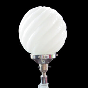1930s Walther & Sohne German Art Deco Frosted Glass Nude Table Lamp