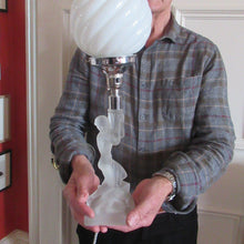 Load image into Gallery viewer, 1930s Walther &amp; Sohne German Art Deco Frosted Glass Nude Table Lamp
