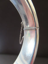 Load image into Gallery viewer, 1960s SOLID SILVER Hinged Silver Cuff Bracelet or Bangle
