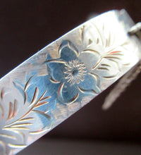 Load image into Gallery viewer, 1960s SOLID SILVER Hinged Silver Cuff Bracelet or Bangle
