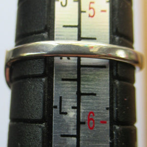 Vintage Scottish Silver Ring with Moonstone.  Size K