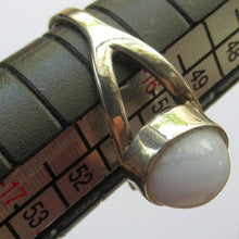 Load image into Gallery viewer, Vintage Scottish Silver Ring with Moonstone.  Size K
