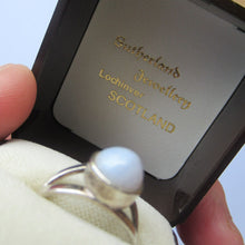 Load image into Gallery viewer, Vintage Scottish Silver Ring with Moonstone.  Size K
