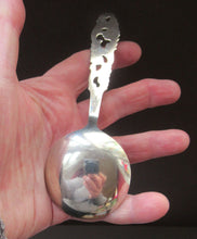 Load image into Gallery viewer, Brodrene Mylius Designer. Vintage Norwegian 830S Silver Spoon. With bird touch mark and Letters NM
