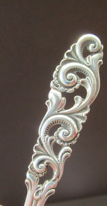 Brodrene Mylius Designer. Vintage Norwegian 830S Silver Spoon. With bird touch mark and Letters NM