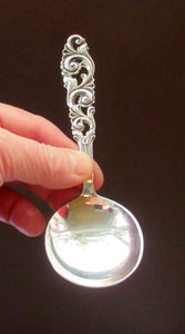 Brodrene Mylius Designer. Vintage Norwegian 830S Silver Spoon. With bird touch mark and Letters NM