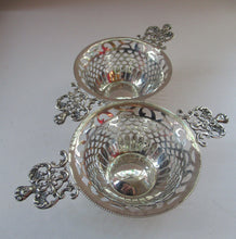 Load image into Gallery viewer, 1901 Victorian Sterling Silver Bon Bon Dishes with Angel Head Handles
