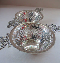 Load image into Gallery viewer, 1901 Victorian Sterling Silver Bon Bon Dishes with Angel Head Handles
