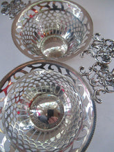Load image into Gallery viewer, 1901 Victorian Sterling Silver Bon Bon Dishese with Angel Head Handles
