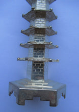 Load image into Gallery viewer, Beautifully Modelled Antique Chinese Export MINIATURE Solid Silver Pagoda Pepper Pot
