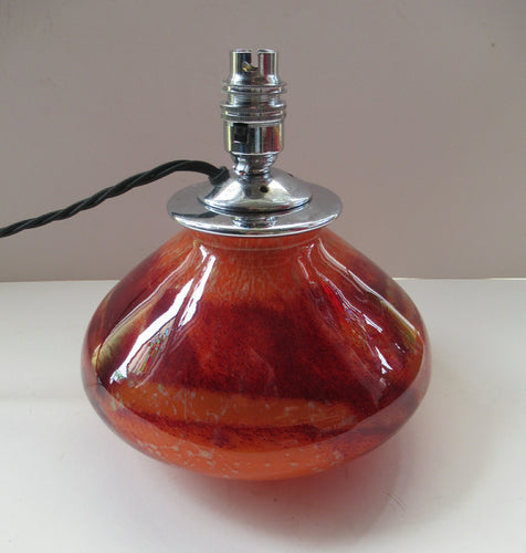 1930s WMF Ikora Lamp Art Deco Glass - Internal Light WORKING
