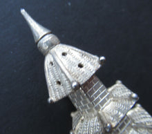 Load image into Gallery viewer, Beautifully Modelled Antique Chinese Export MINIATURE Solid Silver Pagoda Pepper Pot

