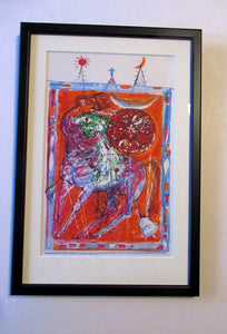 SCOTTISH ART: Collector's Item ROBIN PHILIPSON Vintage Lithograph Christmas Card
