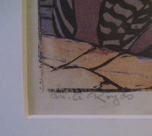 Load image into Gallery viewer, 1920s Mabel Royds Colour Woodcut The Forge, India
