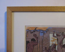 Load image into Gallery viewer, 1920s Mabel Royds Colour Woodcut The Forge, India

