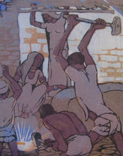 Load image into Gallery viewer, 1920s Mabel Royds Colour Woodcut The Forge, India
