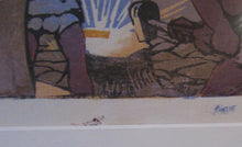 Load image into Gallery viewer, 1920s Mabel Royds Colour Woodcut The Forge, India
