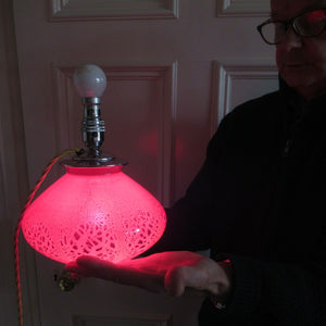 1930s WMF Ikora Lamp Art Deco Glass - Internal Light WORKING