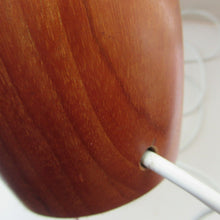 Load image into Gallery viewer, Vintage 1960s Turned Solid Teak Table Lamp
