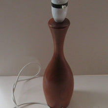 Load image into Gallery viewer, Vintage 1960s Turned Solid Teak Table Lamp
