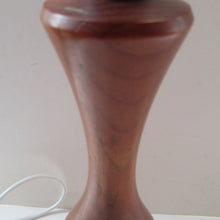 Load image into Gallery viewer, Vintage 1960s Turned Solid Teak Table Lamp

