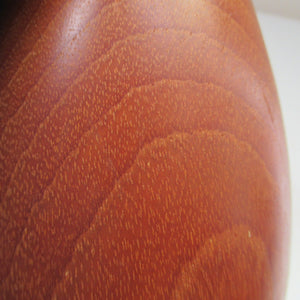 Vintage 1960s Turned Solid Teak Table Lamp