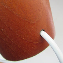 Load image into Gallery viewer, Vintage 1960s Turned Solid Teak Table Lamp
