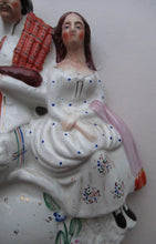 Load image into Gallery viewer, Genuine Staffordshire Flatback Figurine. Poor Man&#39;s Clock
