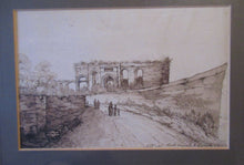 Load image into Gallery viewer, Antique Rome. 1827 Italian Grand Tour Drawing Porta Maggiore 
