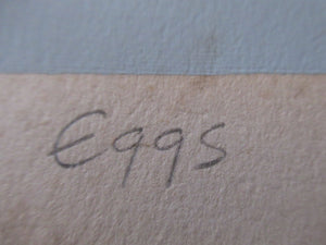 Vintage 1975 Bel Cowie Screenprint Signed. Eggs