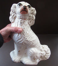 Load image into Gallery viewer, Antique Staffordshire Dogs Chimney Spaniels 1880s
