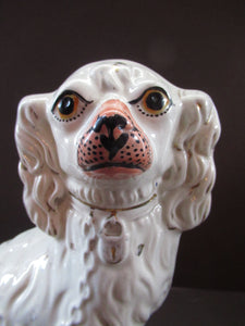 Antique Staffordshire Dogs Chimney Spaniels 1880s