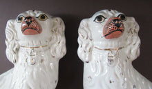 Load image into Gallery viewer, Antique Staffordshire Dogs Chimney Spaniels 1880s
