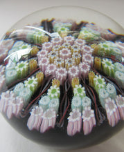 Load image into Gallery viewer, Vintage Scottish Paperweight 11 Spokes Millefiori Paper Label
