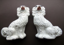 Load image into Gallery viewer, Antique Staffordshire Dogs Chimney Spaniels 1880s
