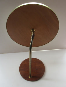 LARGE Rare 1960s Vintage G-Plan Style Desktop Teak Swivel Mirror