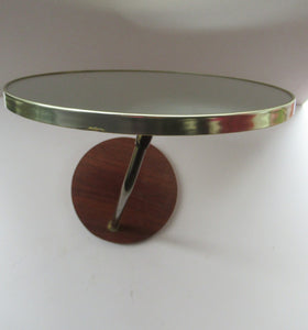 LARGE Rare 1960s Vintage G-Plan Style Desktop Teak Swivel Mirror