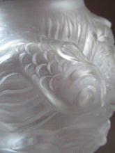 Load image into Gallery viewer, Art Deco Glass Vase Czechoslovakia Koi Carp Fish 
