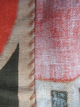 Load image into Gallery viewer, LONG &amp; WIDE Orange and Brown 1960s / 1950s Abstract Pattern Cotton Curtains. Unlined with Header Tape
