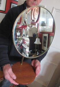 LARGE Rare 1960s Vintage G-Plan Style Desktop Teak Swivel Mirror