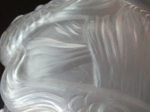 Art Deco Glass Vase Czechoslovakia Koi Carp Fish 
