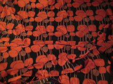 Load image into Gallery viewer, LONG &amp; WIDE Orange and Brown 1960s / 1950s Abstract Pattern Cotton Curtains. Unlined with Header Tape

