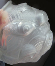 Load image into Gallery viewer, Art Deco Glass Vase Czechoslovakia Koi Carp Fish 
