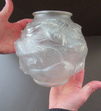 Load image into Gallery viewer, Art Deco Glass Vase Czechoslovakia Koi Carp Fish 
