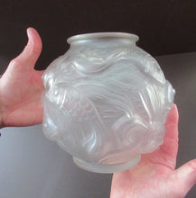 Load image into Gallery viewer, Art Deco Glass Vase Czechoslovakia Koi Carp Fish 
