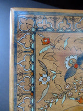 Load image into Gallery viewer, Antique 1930s Sewing Box with Original Folk Art Pen and Ink Decorations

