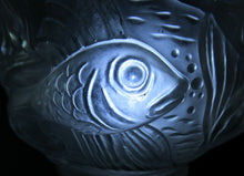 Load image into Gallery viewer, Art Deco Glass Vase Czechoslovakia Koi Carp Fish 
