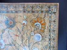 Load image into Gallery viewer, Antique 1930s Sewing Box with Original Folk Art Pen and Ink Decorations
